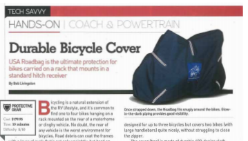 Bike Covers - bike travel covers Featured in MotorHome Magazine 